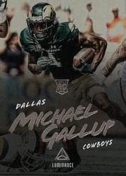 2018 Panini Luminance Base Set Michael Gallup #172 card