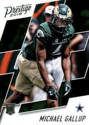 2018 Panini Prestige Base Set Michael Gallup #287 card