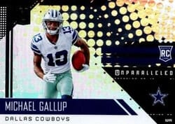 2018 Panini Unparalleled Base Set Michael Gallup #227 card