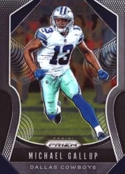 2019 Panini Prizm Base Set Michael Gallup #34 card