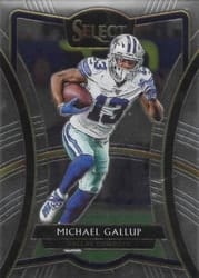 2019 Panini Select Base Set Michael Gallup #186 card