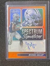 2022 Panini Absolute Spectrum Signatures Michael Gallup #SPEC-MG card