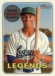 2018 Topps Heritage Minor League Base Set Michael Gigliotti #125 card