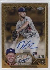 2023 Topps Gilded Collection Gold Etch Autographs Michael Grove #CGA-MG card