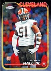 2024 Topps Chrome Base Set Michael Hall Jr. #268 card