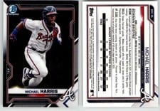 2021 Bowman Draft Chrome Michael Harris #BDC-86 card