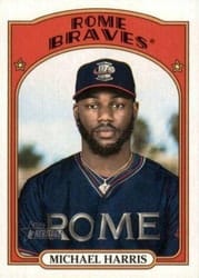 2021 Topps Heritage Minor League Base Set Michael Harris #49 card