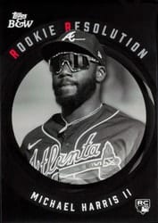 2023 Topps Black & White Rookie Resolution Michael Harris II #RR8 card