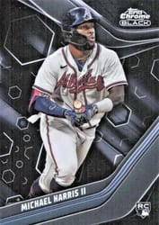 2023 Topps Chrome Black Base Set Michael Harris II #88 card
