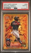2023 Topps Chrome Radiating Rookies Michael Harris II #RR-5 card