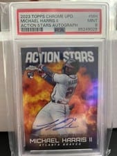 2023 Topps Chrome Update Action Stars Autographs Michael Harris II #ASCA-MH card