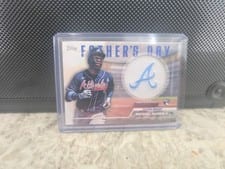 2023 Topps Father's Day Commemorative Team Patch Autographs Michael Harris II #FD-MH card