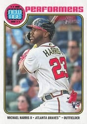 2023 Topps Heritage New Age Performers Michael Harris II #NA-7 card