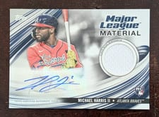 2023 Topps Update Major League Material Autographs Michael Harris II #MLMA-MH card