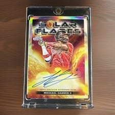 2024 Topps Cosmic Chrome Solar Flares Autographs Michael Harris II #SFA-MH card