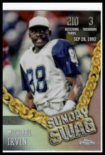 2024 Topps Chrome Sunday Swag Michael Irvin #SS-12 card