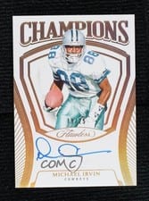 2025 Panini Flawless Champions Signatures Michael Irvin #22 card