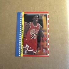 1987 Fleer Sticker Michael Jordan #2 card