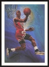 1990 Hoops Michael Jordan #358 card