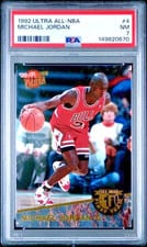 1992 Ultra All-NBA Michael Jordan #4 card