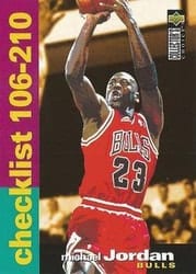 1995-96 Collector's Choice Base Set Michael Jordan #210 card
