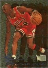 1995 Metal Slick Silver Michael Jordan #3 card