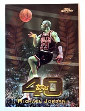 1997 Topps Chrome Topps 40 Michael Jordan #T5 card