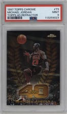 1997 Topps Chrome Topps 40 Michael Jordan Refractor #T5 card