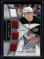 2023-24 Upper Deck Premier 2023 Premier Rookie Autograph Jersey Michael Kesselring #PRA-KE card