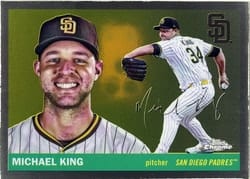 2025 Topps Chrome Platinum Base Set Michael King #103 card