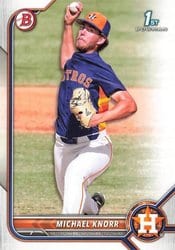 2022 Bowman Draft Base Set Michael Knorr #BD-120 card