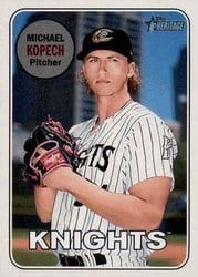 2018 Topps Heritage Minor League Base Set Michael Kopech #158 card