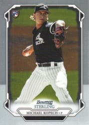 2019 Bowman Sterling Base Set Michael Kopech #BSR-88 card