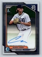 2024 Bowman Draft Chrome Prospect Autographs Michael Massey #CPA-MMY card