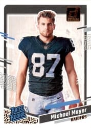 2023 Donruss Rated Rookie Portrait Michael Mayer #13 card