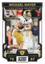 2023 Score Base Set Michael Mayer #337 card