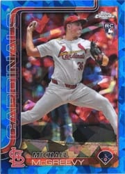 2025 Topps Chrome Sapphire Base Set Michael McGreevy #29 card