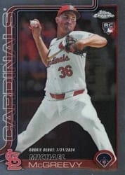 2025 Topps Chrome Update Base Set Michael McGreevy #USC36 card