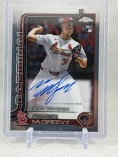 2025 Topps Chrome Update Rookie Debut Autographs Michael McGreevy #CRDA-MM card