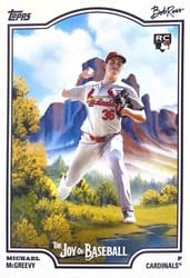 2025 Topps X Bob Ross: The Joy of Baseball Base Set Michael McGreevy #80 card
