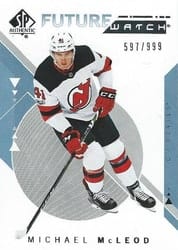 2018-19 SP Authentic Base Set Michael McLeod #219 card