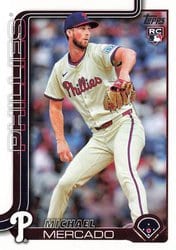 2025 Topps Base Set Michael Mercado #582 card