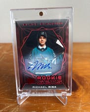 2025-26 Upper Deck Black Diamond Rookie Gems Signatures Michael Misa #RGS-MM card