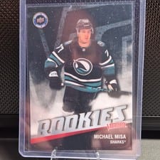 2026 Upper Deck National Hockey Card Day UD Victory Black Rookie Michael Misa #V-10 card