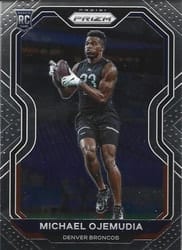 2020 Panini Prizm Base Set Michael Ojemudia #317 card