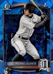 2025 Bowman Draft Sapphire Base Set Michael Oliveto #BDC-156 card