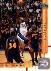 2001-02 Upper Deck Base Set Michael Olowokandi #294 card