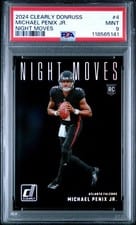 2024 Clearly Donruss Night Moves Michael Penix Jr. #4 card