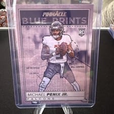 2024 Panini Encore Pinnacle Blue Prints Michael Penix Jr. #3 card