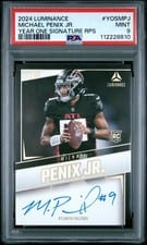 2024 Panini Luminance Year One Signatures RPS Michael Penix Jr. #YOS-MPJ card
